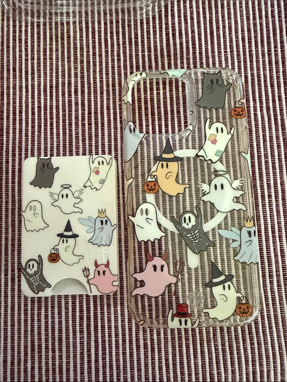 Velvet Caviar Clear Halloween Ghost Phone Case  - via 16 Pro Max